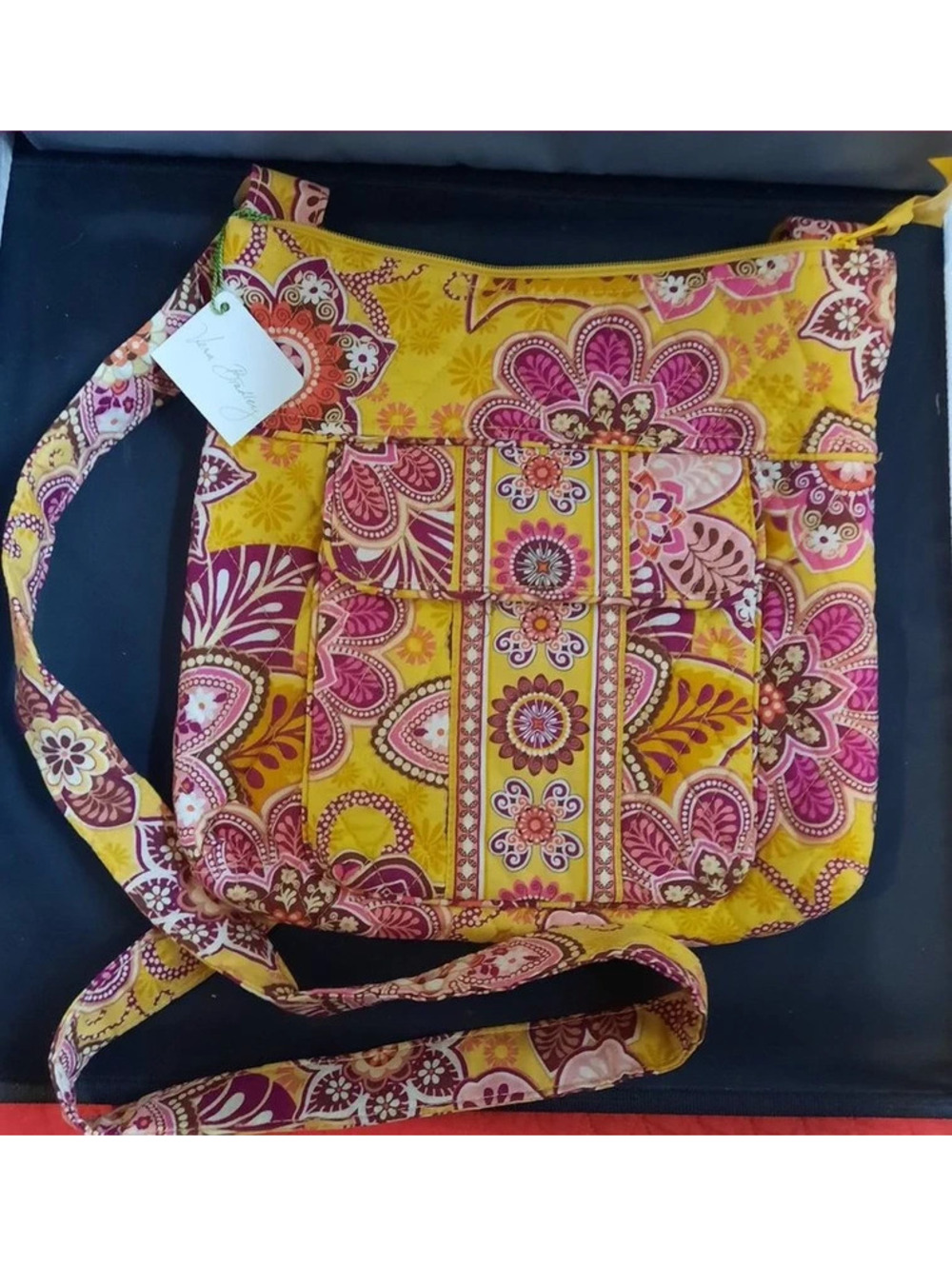 Vera Bradley Vintage Hipster Crossbody Bag - Bali Gold Pattern (NWT)